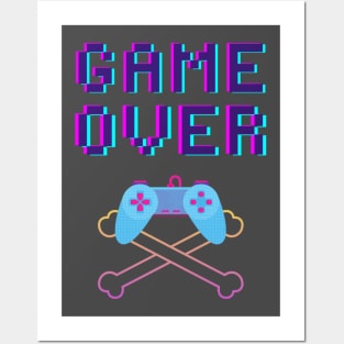 Game Over Gamer Apparel Posters and Art